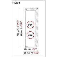 PROVISTON Innenecke für Heizrohrabdeckleiste 41 x 141 mm MDF Weiß 2 St. von PROVISTON