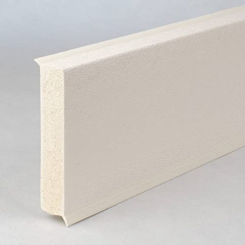 PROVISTON | Kunststoff Sockelleiste | Hartschaum PVC | Weiß | 12 x 60 x 2500 mm | Genarbt | Wasserfest | Hochwertige Fußleiste | Einfache Montage PROVISTON | Kunststoff Sockelleiste | Hartschaum PVC | Weiß | 12 x 60 x 2500 mm | Genarbt | Wasserfest | Hochwertige Fußleiste | Einfache Montage von PROVISTON