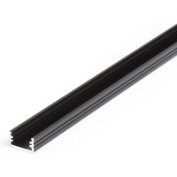 Proviston - led Aluminiumprofil 12.2 x 7 x 2000 mm Schwarz Indirekte Beleuchtung Led-Beleuchtung von PROVISTON