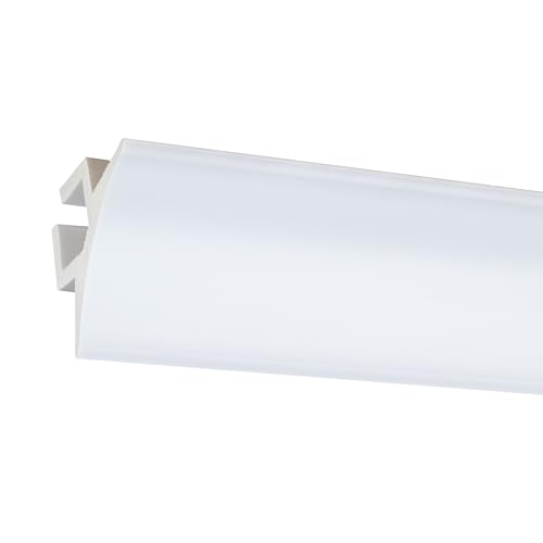 PROVISTON Licht Stuckleiste 60 x 97 x 2000 mm Moderne LED Deckenleiste Klassisches Profil Hochwertige Deckenleiste Kunststoff Weiß Wasserfest, Robust und Langlebig PROVISTON Licht Stuckleiste 60 x 97 x 2000 mm Moderne LED Deckenleiste Klassisches Profil Hochwertige Deckenleiste Kunststoff Weiß Wasserfest, Robust und Langlebig von PROVISTON
