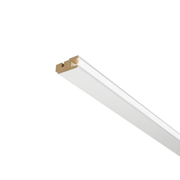 PROVISTON | Lichtleiste | MDF Stuckleiste | 22 x 45 x 2500 mm | Weiß Foliert | Deckenleiste von PROVISTON