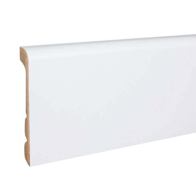 PROVISTON Renovierungsleiste 24 x 92 x 2400 mm weiß foliert kürzbar auf 3 Höhen MDF von PROVISTON