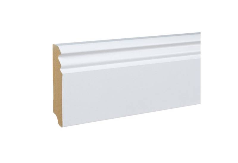 PROVISTON Sockelleiste 19 x 80 x 2500 mm Fußleiste Berliner Profil MDF Weiß by PROVISTON, L: 250 cm, Spar-Set, 5-St. PROVISTON Sockelleiste 19 x 80 x 2500 mm Fußleiste Berliner Profil MDF Weiß by PROVISTON, L: 250 cm, Spar-Set, 5-St. von PROVISTON