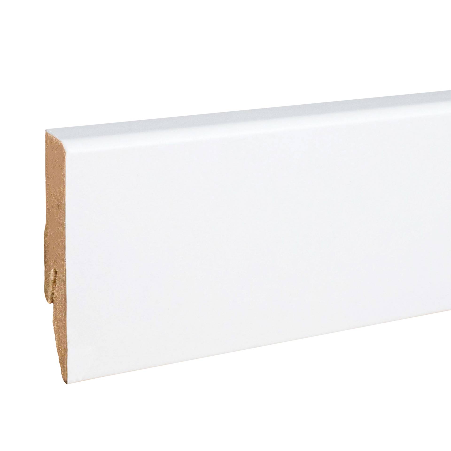 Sockelleiste Eckiges Profil 18 x 58 x 2500 mm MDF foliert Weiß Klassisch by PROVISTON Sockelleiste Eckiges Profil 18 x 58 x 2500 mm MDF foliert Weiß Klassisch by PROVISTON von PROVISTON