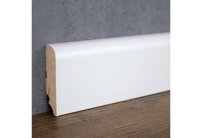 PROVISTON Sockelleiste MDF, 19 x 70 x 2400 mm, Weiß, Fußleiste, MDF foliert PROVISTON Sockelleiste MDF, 19 x 70 x 2400 mm, Weiß, Fußleiste, MDF foliert von PROVISTON