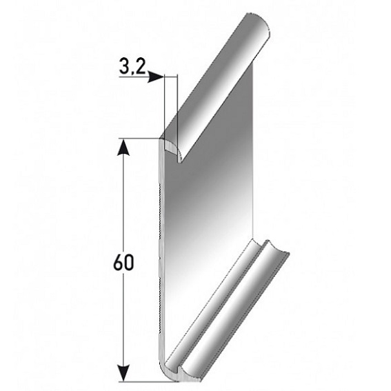PROVISTON Sockelleiste Metall 10 x 60 x 2500 mm Aluminium Einklebe Fußleiste Wasserfest PROVISTON Sockelleiste Metall 10 x 60 x 2500 mm Aluminium Einklebe Fußleiste Wasserfest von PROVISTON