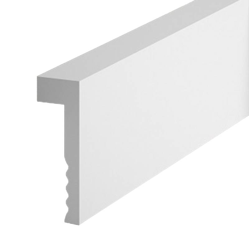 PROVISTON | Sockelleiste "NE006" | 23 x 101 x 2000 mm | Weiß | Fußleiste | Wendbar | Wohndekoration von PROVISTON