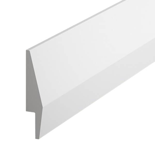PROVISTON | Sockelleiste "NE016" | 23 x 100 x 2000 mm | Weiß | Fußleiste | Kabelkanal | Hochwertig von PROVISTON
