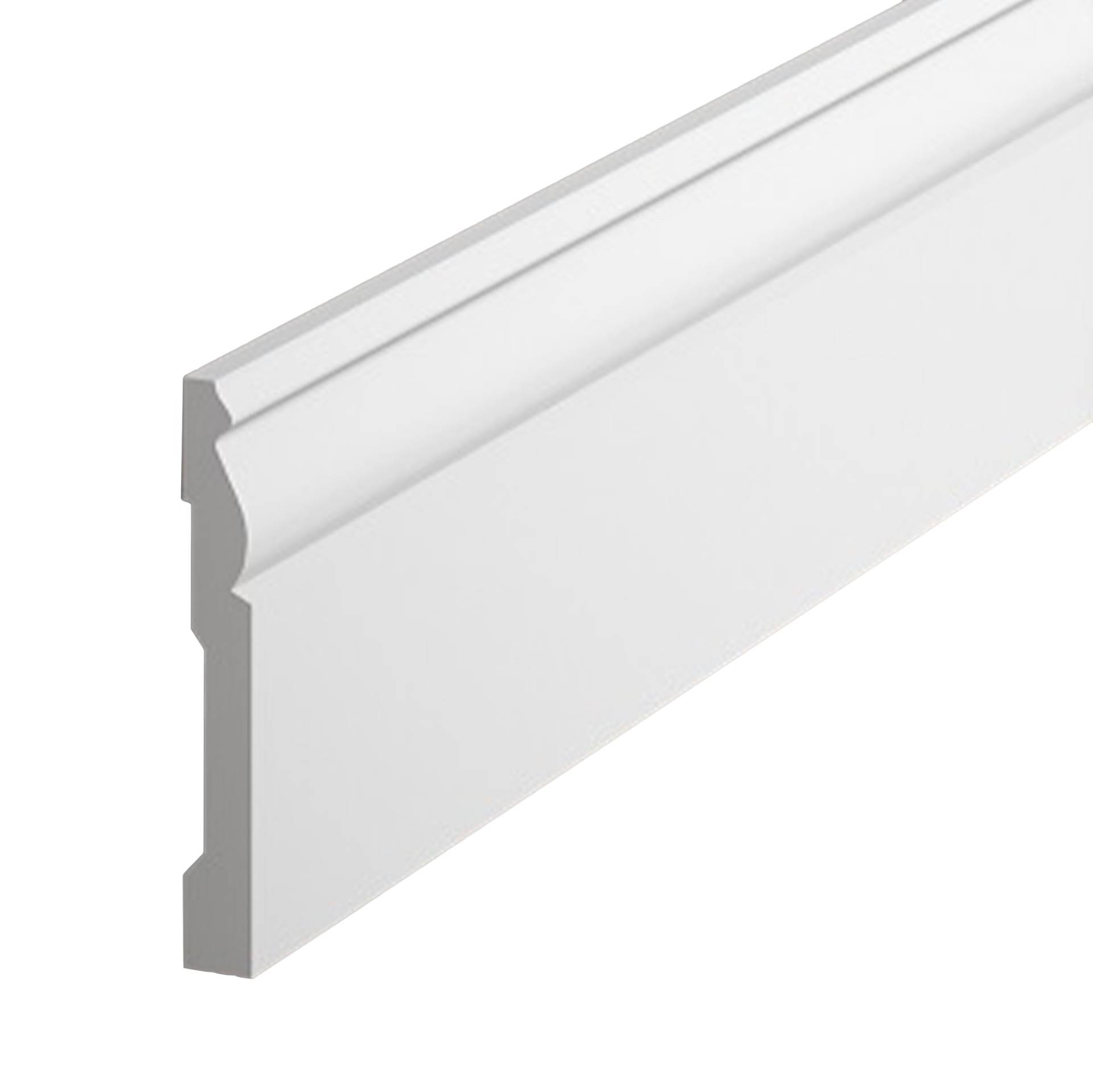 PROVISTON | Sockelleiste "NE094" | 12 x 94 x 2000 mm | Weiß | Fußleiste | Wohndeko | Hochwertig von PROVISTON