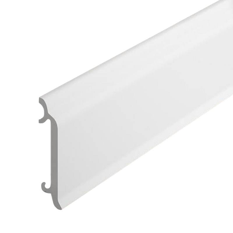 PROVISTON | Sockelleiste "NE8300P" | 17 x 82 x 2000 mm | Satin Weiß | Fußleiste | Mit Kabelkanal von PROVISTON