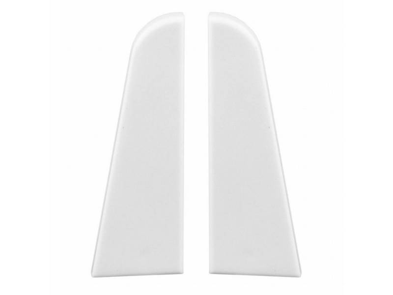 PROVISTON Sockelleisten-Endkappe Endkappen für MDF-Sockelleisten, 19 x 58 mm, Kunststoff, Weiß von PROVISTON