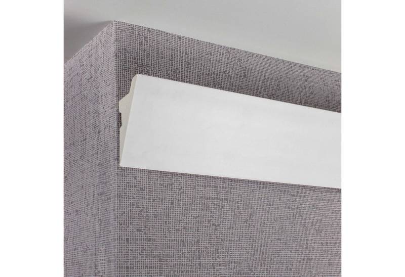 PROVISTON Stuckleiste 38 x 70 x 2000 mm, Lichtleiste Deckenleiste Stuck LED Kunststoff Weiß, Kleben, Kunststoff von PROVISTON
