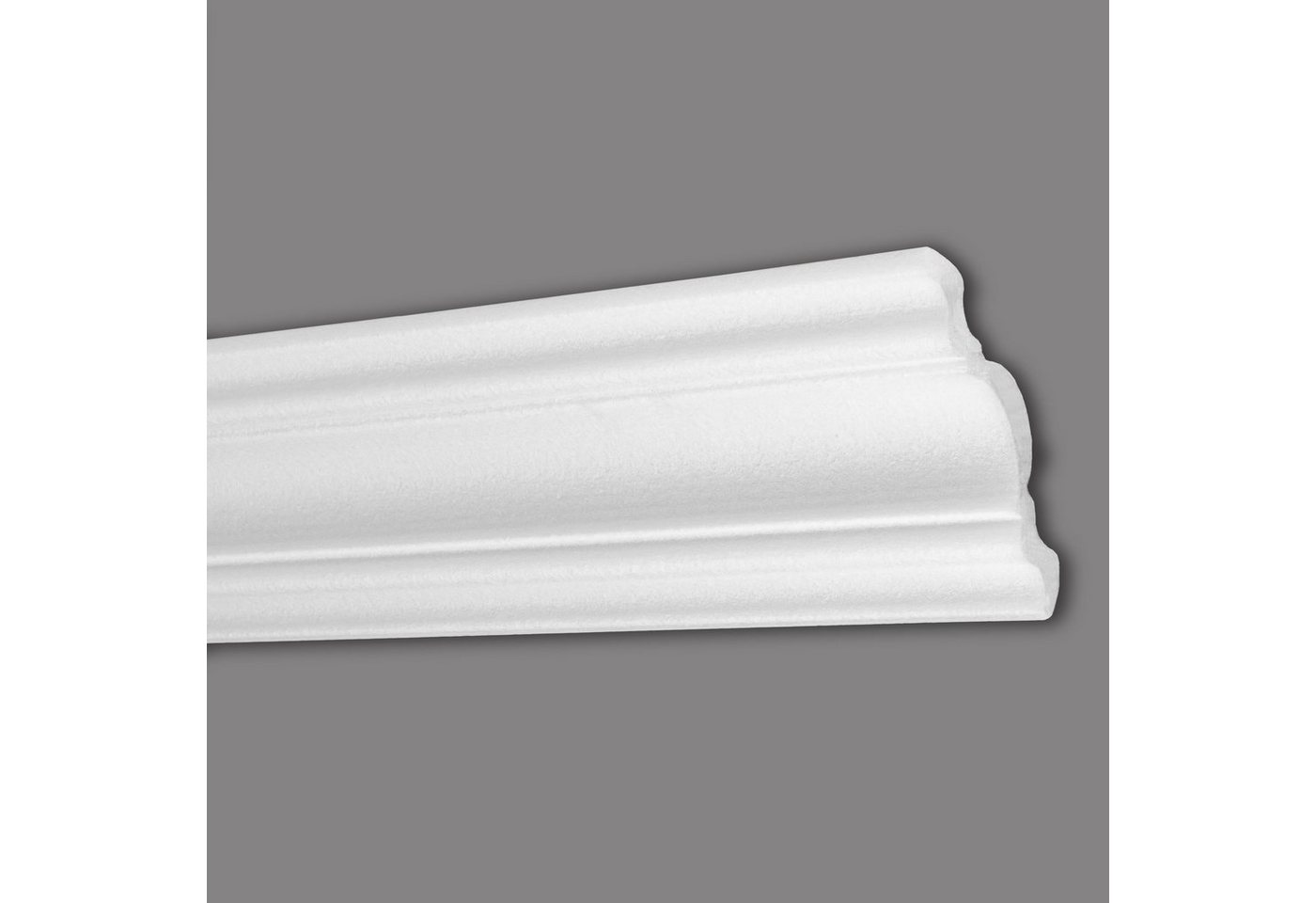 PROVISTON Stuckleiste Polystyrol, 71 x 71 x 2000 mm, Weiß, Deckenleiste von PROVISTON