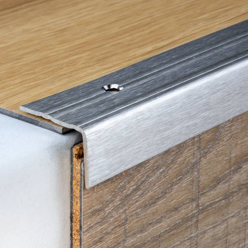 PROVISTON Treppenkante & Winkelprofil Paludi Rutschhemmend R10 DIN 51130 20 x 30mm Edelstahl von PROVISTON
