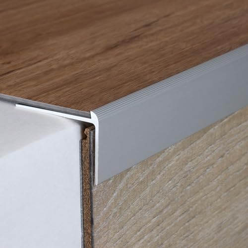 PROVISTON | Treppenkanten- & Winkelprofil | Aluminium | 37 x 10-40 x 1000 x 2-7 mm | Silber | Metallprofil | Treppenprofil PROVISTON | Treppenkanten- & Winkelprofil | Aluminium | 37 x 10-40 x 1000 x 2-7 mm | Silber | Metallprofil | Treppenprofil von PROVISTON