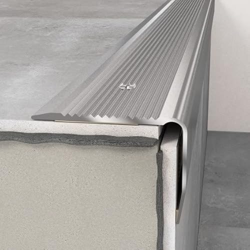 PROVISTON | Treppenkanten- & Winkelprofil | Aluminium | 40 x 30 x 1200 mm | Silber | Winkelprofil | Metallprofil von PROVISTON