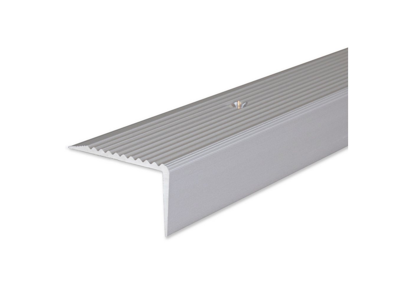 PROVISTON Treppenkantenprofil 20 x 40 x 1000 mm Winkel Alu eloxiert Silber Gebohrt von PROVISTON