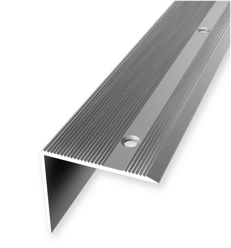 PROVISTON Treppenkantenprofil Aluminium, 45 x 40 x 1000 mm, Silber, Treppenkante, Winkelprofil von PROVISTON