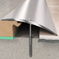 Proviston - bergangsprofil 70 x 6.55 x 1860 mm Aluminium Übergangsschiene Silber Bodenprofil von PROVISTON