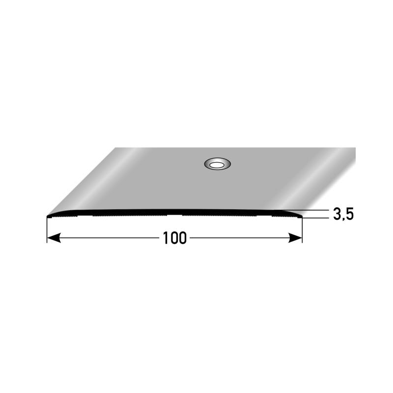 PROVISTON Übergangsprofil 3.5 x 100 x 2700 mm Übergangsleiste Aluminium Silber von PROVISTON