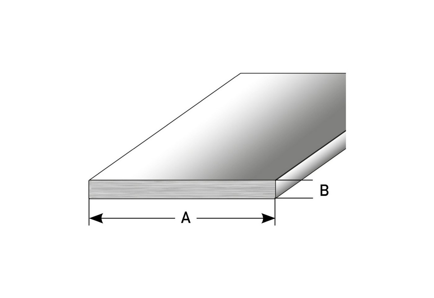 PROVISTON Übergangsprofil 5 x 50 x 2500 mm Alu eloxiert Verbundschwelle Edelstahl-Alu verklebt von PROVISTON