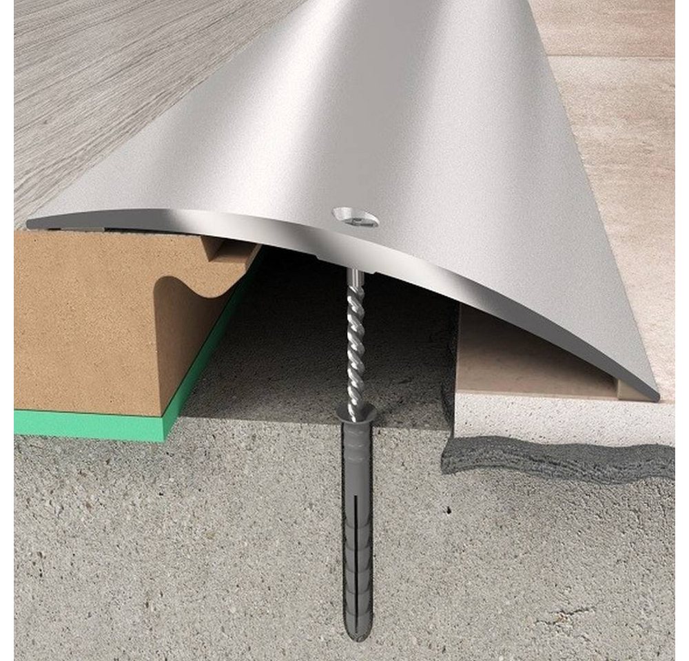 PROVISTON Übergangsprofil Aluminium, 70 x 6.55 x 930 mm, Silber, Übergangsschiene Bodenprofil PROVISTON Übergangsprofil Aluminium, 70 x 6.55 x 930 mm, Silber, Übergangsschiene Bodenprofil von PROVISTON