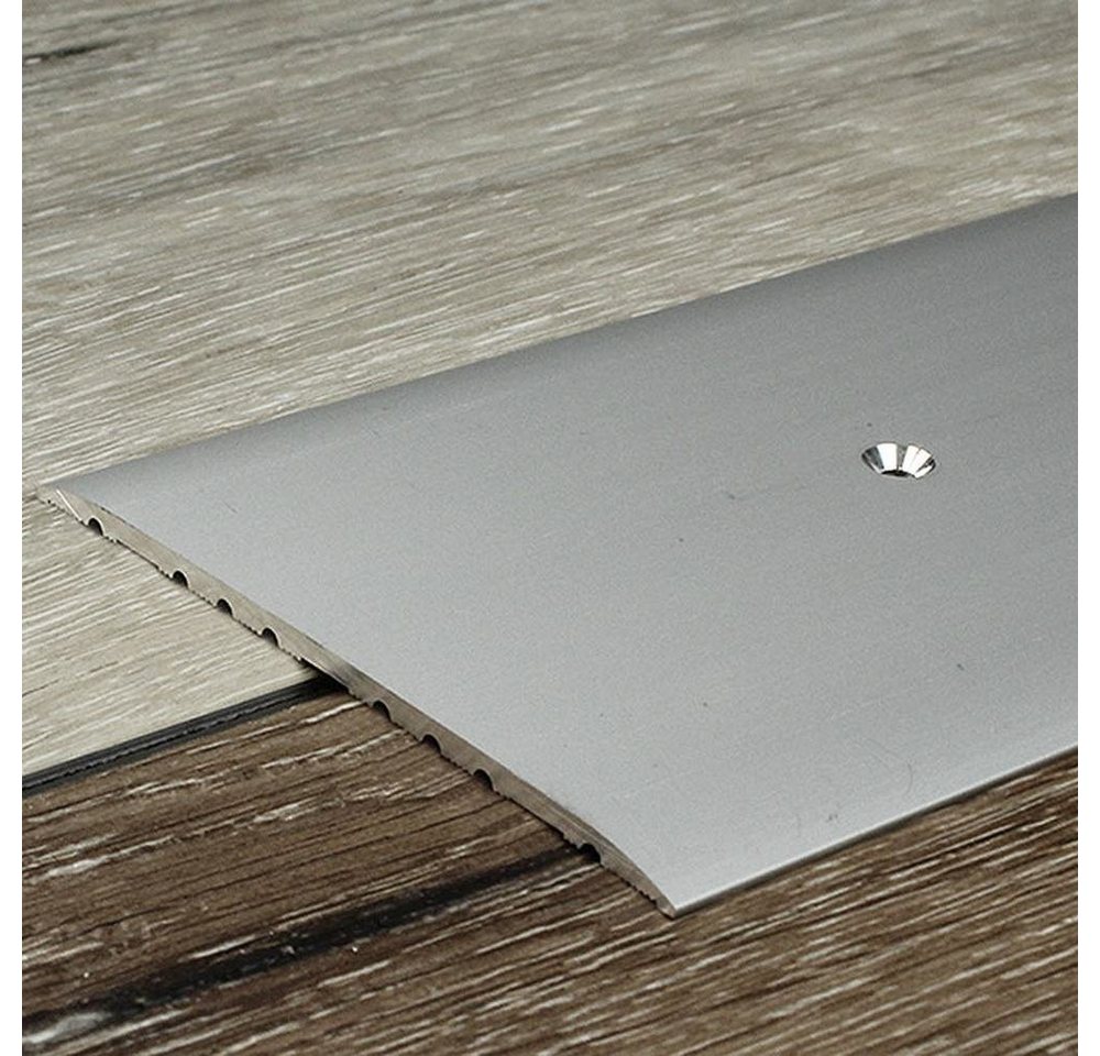 PROVISTON Übergangsprofil Aluminium, 80 x 3.5 x 2700 mm, Silber, Übergangsschiene Bodenprofil von PROVISTON