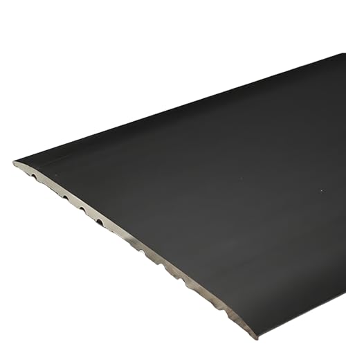 PROVISTON | Übergangsprofil | Aluminium eloxiert | Bronze Dunkel | Breite 80 mm | Höhe 3.5 mm | Länge 1000 mm | Selbstklebend | Übergangsschiene | Übergangsleiste | Abdeckleiste | 1 Stück von PROVISTON