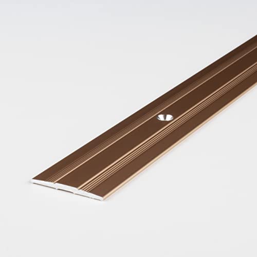 PROVISTON - Übergangsprofil - Aluminium eloxiert - Bronze Hell - Breite 27 mm - Höhe 1.7 mm - Länge 1000 mm - Gebohrt - Übergangsschiene - Übergangsleiste - Bodenprofil - Abdeckleiste - 1 Stück PROVISTON - Übergangsprofil - Aluminium eloxiert - Bronze Hell - Breite 27 mm - Höhe 1.7 mm - Länge 1000 mm - Gebohrt - Übergangsschiene - Übergangsleiste - Bodenprofil - Abdeckleiste - 1 Stück von PROVISTON