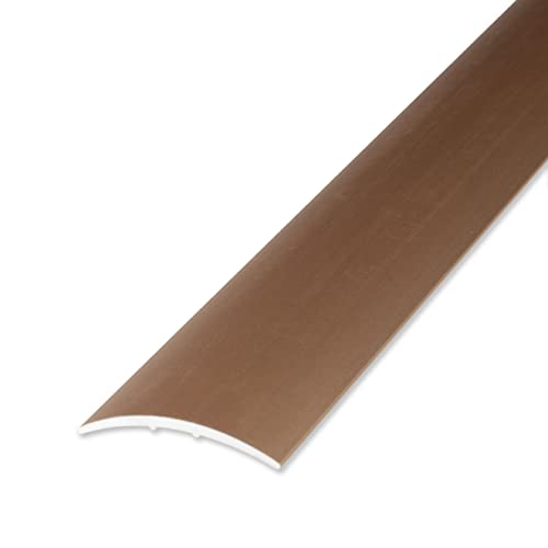PROVISTON - Übergangsprofil - Aluminium eloxiert - Bronze Hell - Breite 28 mm - Höhe 1.5 mm - Länge 1000 mm - Selbstklebend - Übergangsschiene - Übergangsleiste - Bodenprofil - Abdeckleiste - 1 Stück von PROVISTON