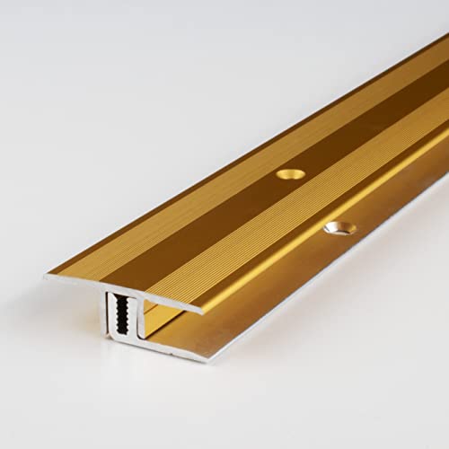 PROVISTON | Übergangsprofil | Aluminium eloxiert | Goldfarbig | Breite 33 mm | Höhe 7-15 mm | Länge 1000 mm | Gebohrt | Übergangsschiene | Übergangsleiste | Bodenprofil | Abdeckleiste | 1 Stück PROVISTON | Übergangsprofil | Aluminium eloxiert | Goldfarbig | Breite 33 mm | Höhe 7-15 mm | Länge 1000 mm | Gebohrt | Übergangsschiene | Übergangsleiste | Bodenprofil | Abdeckleiste | 1 Stück von PROVISTON