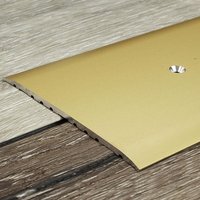Proviston - bergangs- & Ausgleichsprofil Aluminium 80 x 3.5 x 1000 mm Goldfarbig Bodenprofil Metallprofil Übergangsschiene von PROVISTON