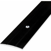 Proviston - bergangsprofil 1.8 x 38 x 1000 mm Übergangsschiene Übergangsleiste Bodenprofil Abdeckleiste Aluminium eloxiert Schwarz Gebohrt von PROVISTON