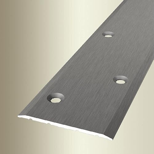 PROVISTON | Übergangsprofil | Breite: 60 mm | Höhe: 0-99 mm | Länge: 1000 mm | Aluminium eloxiert | Glatt | Edelstahl Fein Geschliffen | Versetzt Versenkt Gebohrt PROVISTON | Übergangsprofil | Breite: 60 mm | Höhe: 0-99 mm | Länge: 1000 mm | Aluminium eloxiert | Glatt | Edelstahl Fein Geschliffen | Versetzt Versenkt Gebohrt von PROVISTON