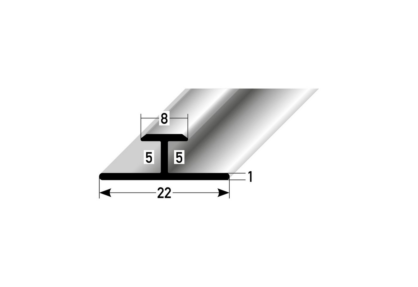PROVISTON Übergangsprofil PROVISTON Übergangsprofil 6 x 22 x 2700 mm Doppeleinschubprofil Alumin PROVISTON Übergangsprofil PROVISTON Übergangsprofil 6 x 22 x 2700 mm Doppeleinschubprofil Alumin von PROVISTON