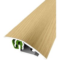 Proviston - bergangsprofil Parkettprofil Breite: 51 mm Höhenausgleich: 3 - 23 mm Länge: 900 mm Aluminiumprofil Eiche hell 1 Stück von PROVISTON