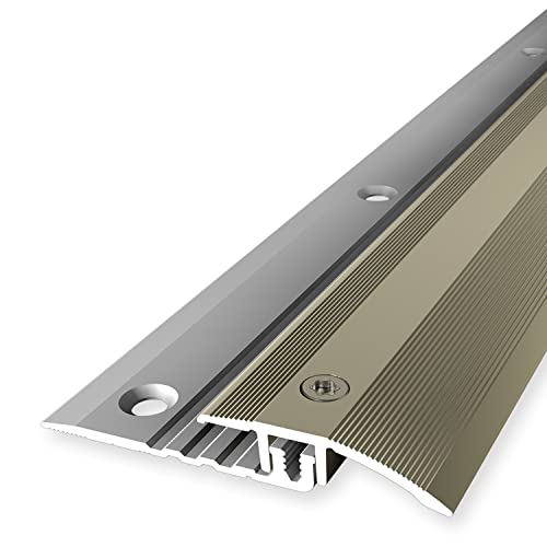 PROVISTON | Übergangsprofil | Vinylausgleich | Breite: 33 mm | Höhenausgleich: 4-9.5 mm | Länge: 1000 mm | Aluminiumprofil | Sand | 1 Stück von PROVISTON