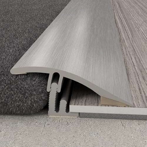 PROVISTON - Übergangsprofil mit Höhenausgleich - 38 x 930 mm - Aluminium - Metallprofil - Bodenprofil - Übergangsschiene - Gebohrt - Silber - 1 Profil PROVISTON - Übergangsprofil mit Höhenausgleich - 38 x 930 mm - Aluminium - Metallprofil - Bodenprofil - Übergangsschiene - Gebohrt - Silber - 1 Profil von PROVISTON