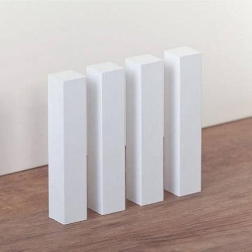 PROVISTON | Universal Holzecken | 18 x 18 x 118 mm | für Sockelleisten Fußleisten | aus Buche massiv | weiß lackiert von PROVISTON