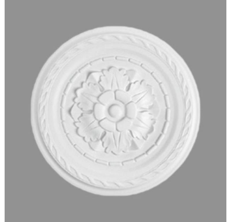 PROVISTON Wanddekoobjekt Stuckrosette, Polystyrol, Durchmesser 300 mm, Weiß von PROVISTON