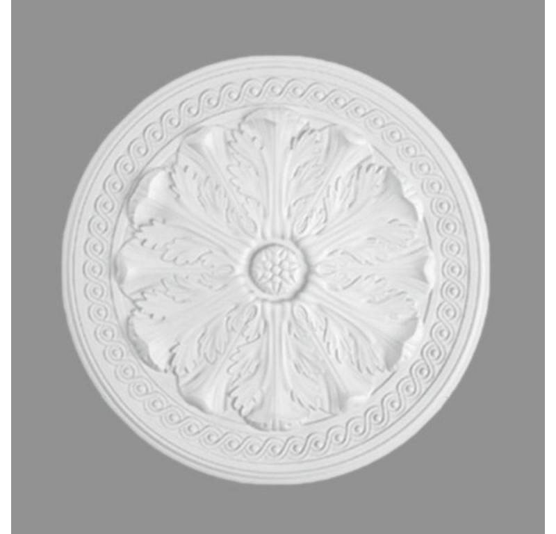 PROVISTON Wanddekoobjekt Stuckrosette, Polystyrol, Durchmesser 470 mm, Weiß (1 St) von PROVISTON