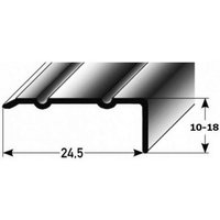 PROVISTON Treppenkanten- & Winkelprofil Aluminium 24.5 x 10 x 1000 mm Bronze Dunkel von PROVISTON