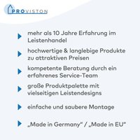 Proviston - Abschlussprofil Aluminium eloxiert Goldfarbig Breite 21 mm Höhe 7 - 15 mm Länge 1000 mm Gebohrt Einfassprofil Einschubprofil von PROVISTON