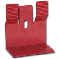 Proviston - Befestigungsclips für mdf Sockelleisten 31.3 x 16.8 mm Kunststoff Rot inkl. Schrauben & Dübeln 50 St. von PROVISTON