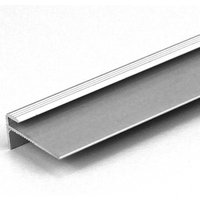 Proviston - Einfassprofil Aluminium eloxiert Goldfarbig Breite 25 mm Höhe 3 mm Länge 1000 mm Gebohrt Abschlussprofil Einschubprofil Abschlussleiste von PROVISTON