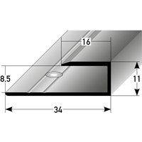 Proviston - Einfassprofile 8.5 x 11 x 34 x 900 mm Abschlussprofil Anpassungsprofil Ausgleichsprofil Aluminium eloxiert Spezialemailliert Schwarz Proviston - Einfassprofile 8.5 x 11 x 34 x 900 mm Abschlussprofil Anpassungsprofil Ausgleichsprofil Aluminium eloxiert Spezialemailliert Schwarz von PROVISTON