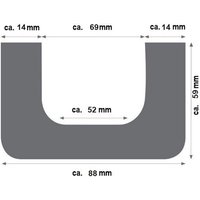 Proviston - PU-Balken Polyurethan 60 x 90 x 2000 mm Weiß Deckenbalken Dekobalken von PROVISTON
