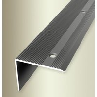 Proviston - Winkelprofil Breite: 45 mm Höhe: 0 - 37 mm Länge: 2500 mm Aluminium eloxiert Gerillt Edelstahl Versenkt Gebohrt - Edelstahl von PROVISTON