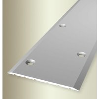 Proviston - bergangsprofil Breite: 80 mm Höhe: 0 - 99 mm Länge: 1000 mm Aluminium eloxiert Glatt Silber Versetzt Versenkt Gebohrt - Silber von PROVISTON