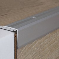 Treppenkantenprofil Alu Winkelprofil 40 x 42 x 1000 mm Silber - Proviston von PROVISTON